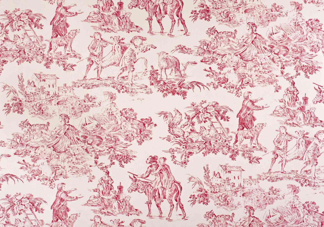 Сюжетные обои Toile de Jouy: французские сцены и пасторали