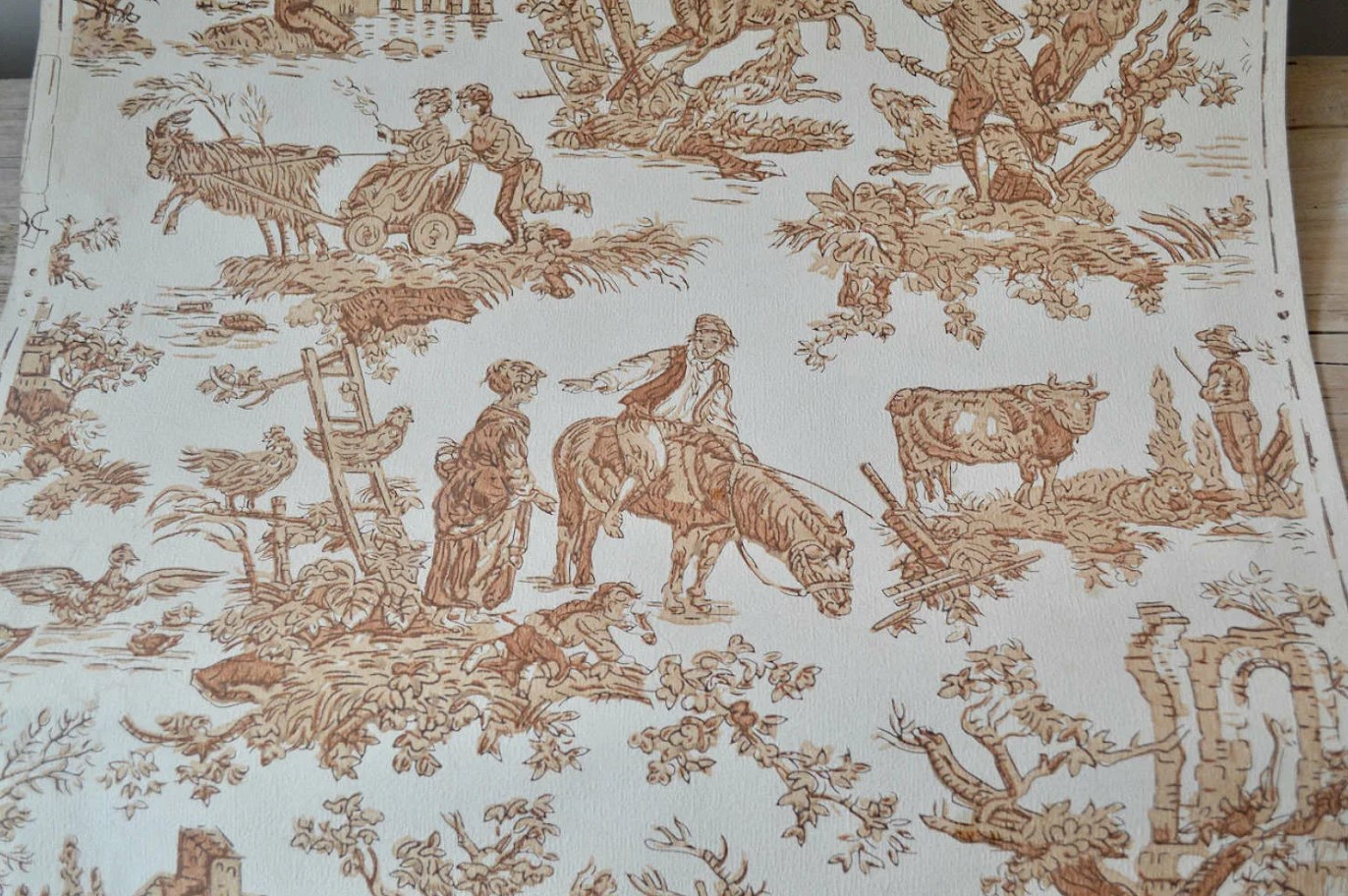 Сюжетные обои Toile de Jouy: французские сцены и пасторали