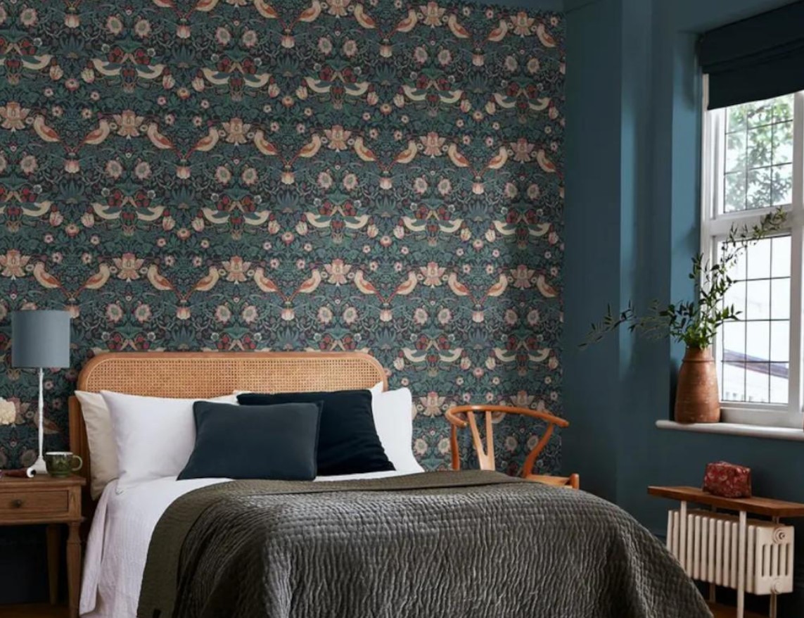 цветочные обои William Morris