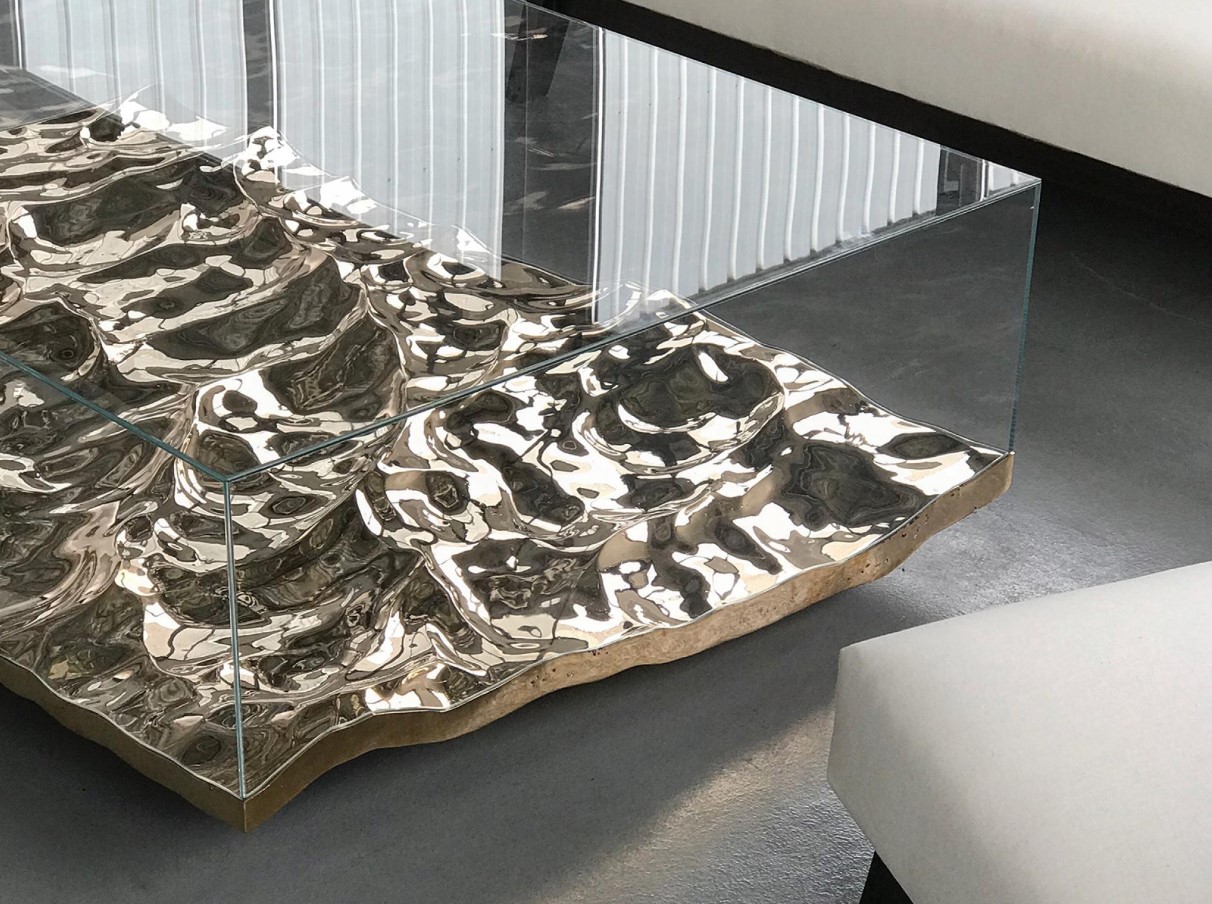 Мебель из liquid metal с эффектом литого металла