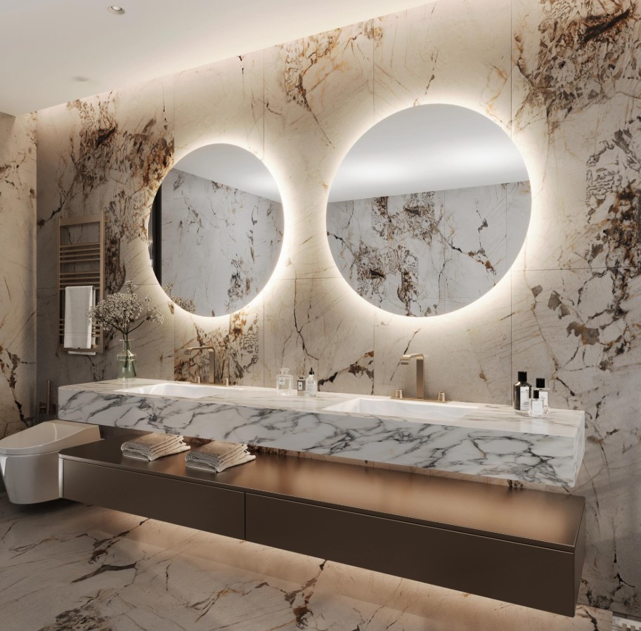 Зеркала нового поколения: почему smoked, bronze и backlit mirror меняют современные интерьеры